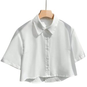 camisa corta blanca